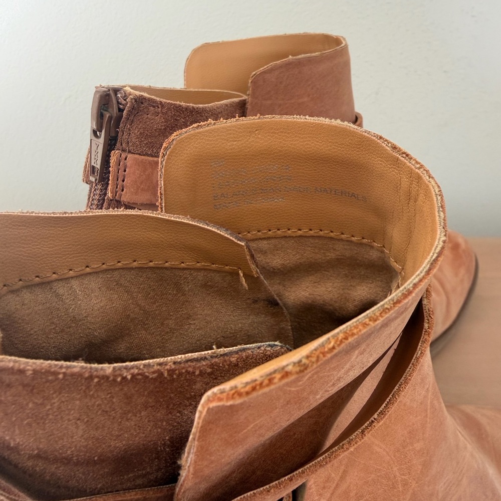 Kork-Ease Brown Leather Ankle Booties - Picture 5 of 5